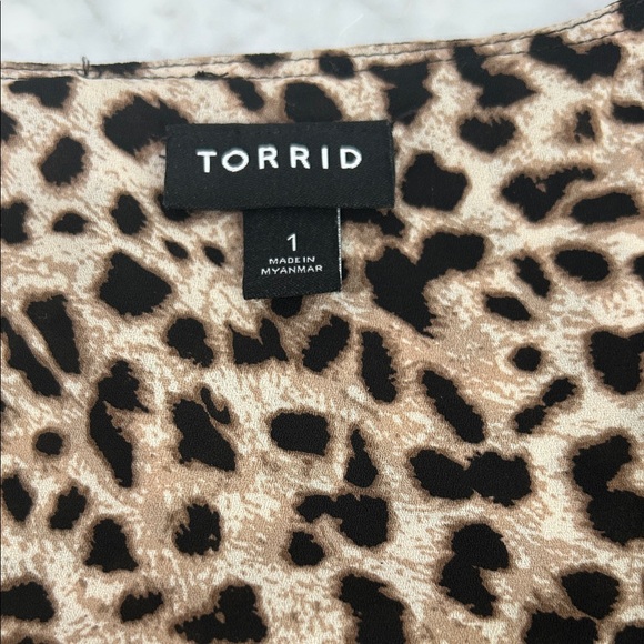Torrid Leopard Print Blouse - Picture 2 of 3
